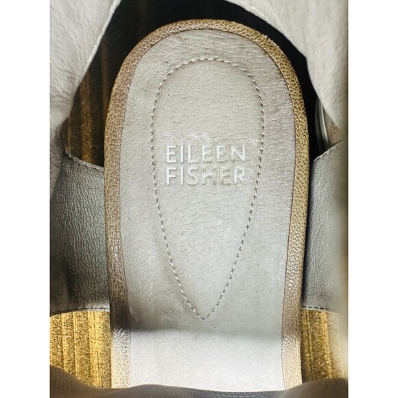 EILEEN FISHER Spree Sport Sandal Tan Platform Adjustable Ankle Strap Women's 8 - Picture 10 of 14